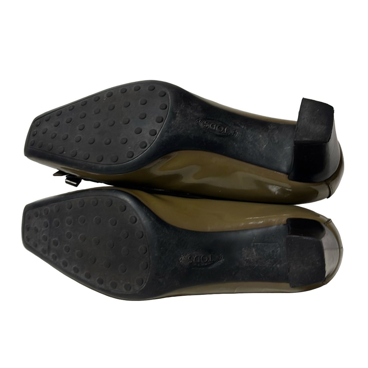  TOD S トッズ パンプス 37 レディース - カーキ レザー ハイヒール パンプス パンプス