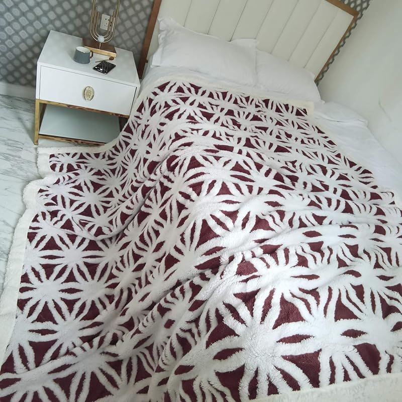 sledar スレダー 毛布 掛け毛布 クイーン 発熱二枚合わせ パイル シープ調 ふわふわ 丸洗いOK 抗菌防臭 防ダニ加工 北欧風 プレゼント 秋冬 200ｘ230cm ローズブラウン 1 MARWIL-DEMENAGEMENTS_CH