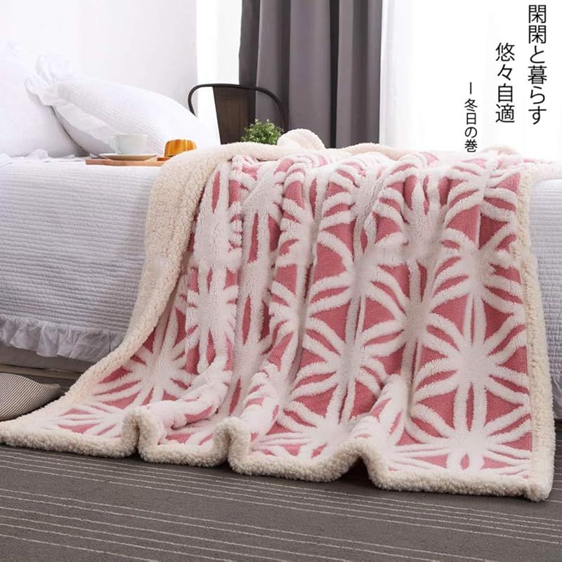 sledar スレダー 毛布 掛け毛布 クイーン 発熱二枚合わせ パイル シープ調 ふわふわ 丸洗いOK 抗菌防臭 防ダニ加工 北欧風 プレゼント 秋冬 200ｘ230cm ピンク 0 MARWIL-DEMENAGEMENTS_CH