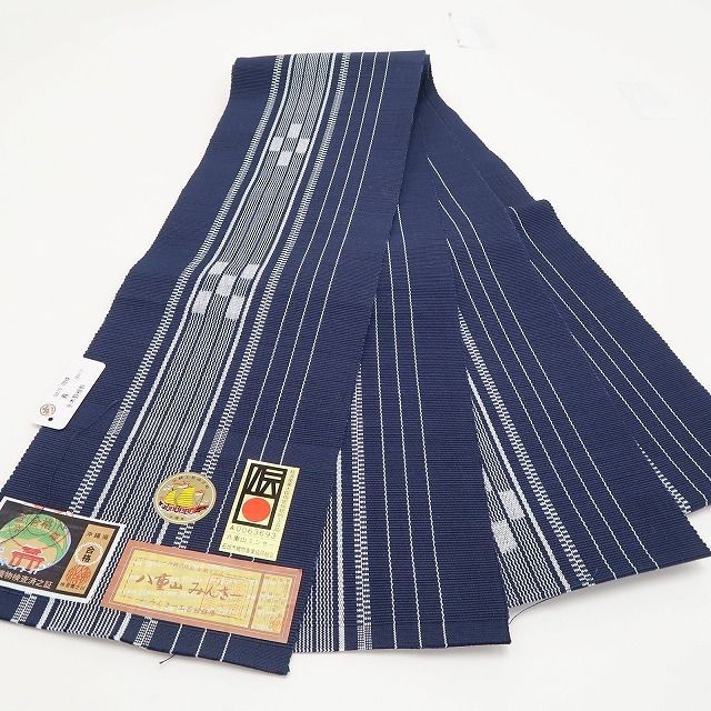 永遠の愛の証…夏みんさーの風便り”浴衣 証紙付