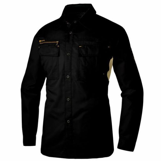 種類9：008ネイビー/M AZ-3835 アイトス 長袖シャツ ｜ 作業着 作業服