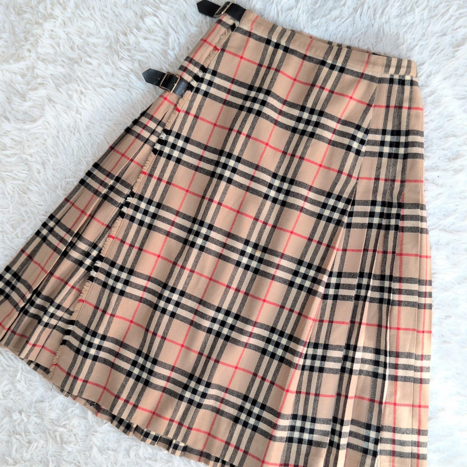 【専用】美品✨BURBERRYLONDONノバチェック巻プリーツスカートL春夏 バーバリー BURBERRY ノバチェック プリーツ スカート プリーツ