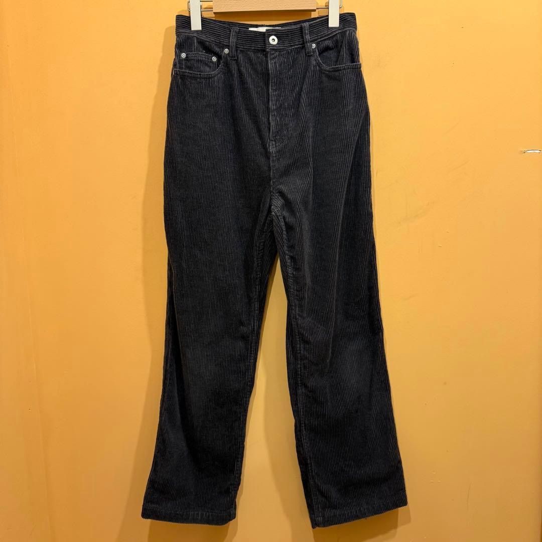 TODAYFUL ストレートコーデュロイパンツ チャコールグレー 38 み