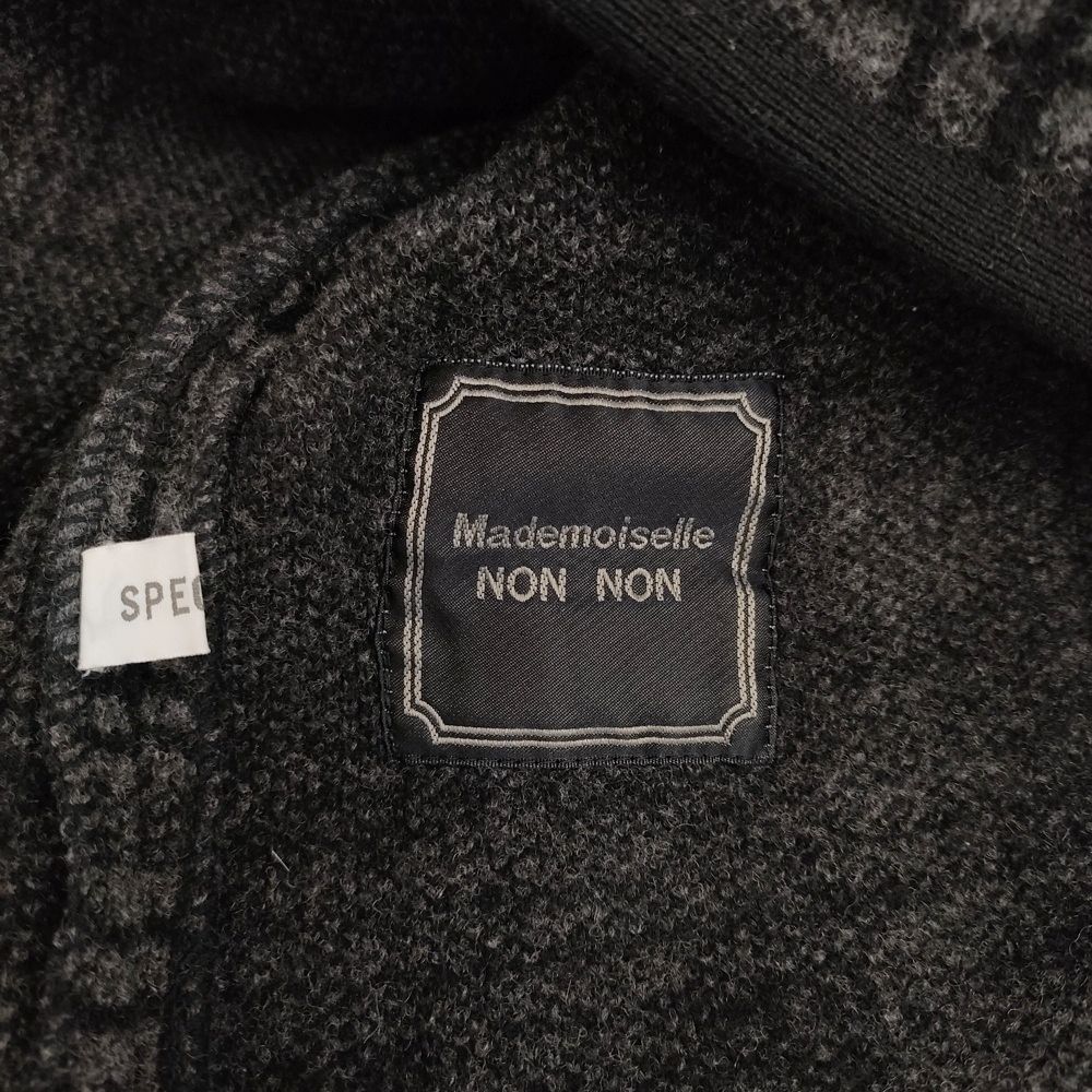 Mademoiselle NONNON チェック フード付き トグルボタン コート