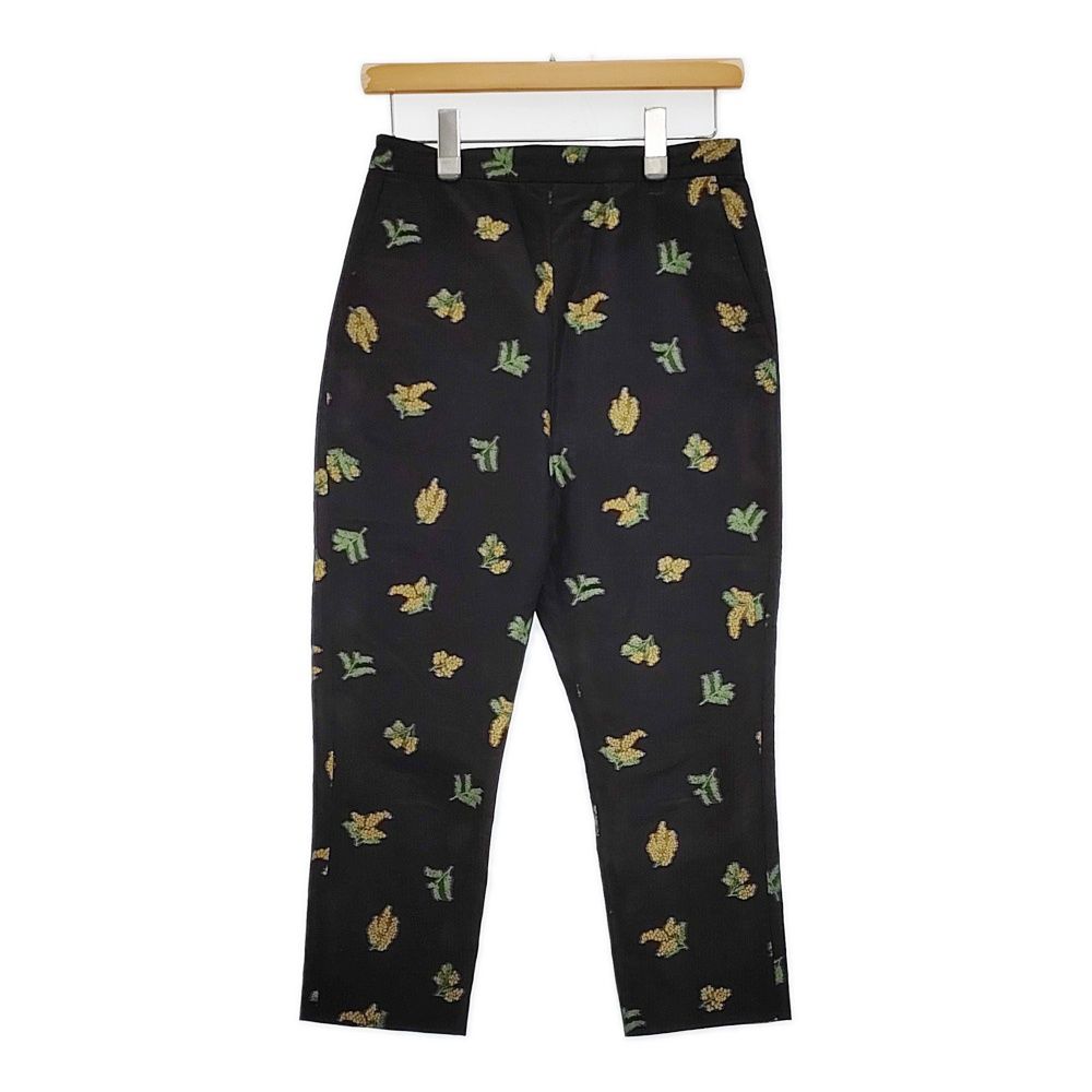 R&D.M.Co- MIMOZA ミモザ サイズXS ラミーシルク混 イージー パンツ ブラック イエロー レディース オールドマンズテーラー【中古】5-1018M♪ R&D.M.Co- MIMOZA ミモザ サイズXS ラミーシルク混 イージー パンツ