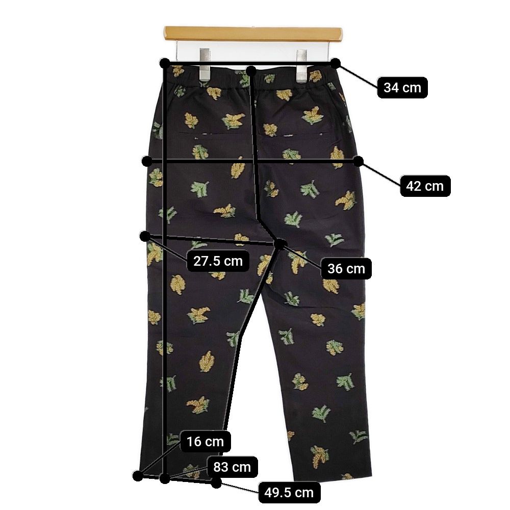 R&D.M.Co- MIMOZA ミモザ サイズXS ラミーシルク混 イージー パンツ