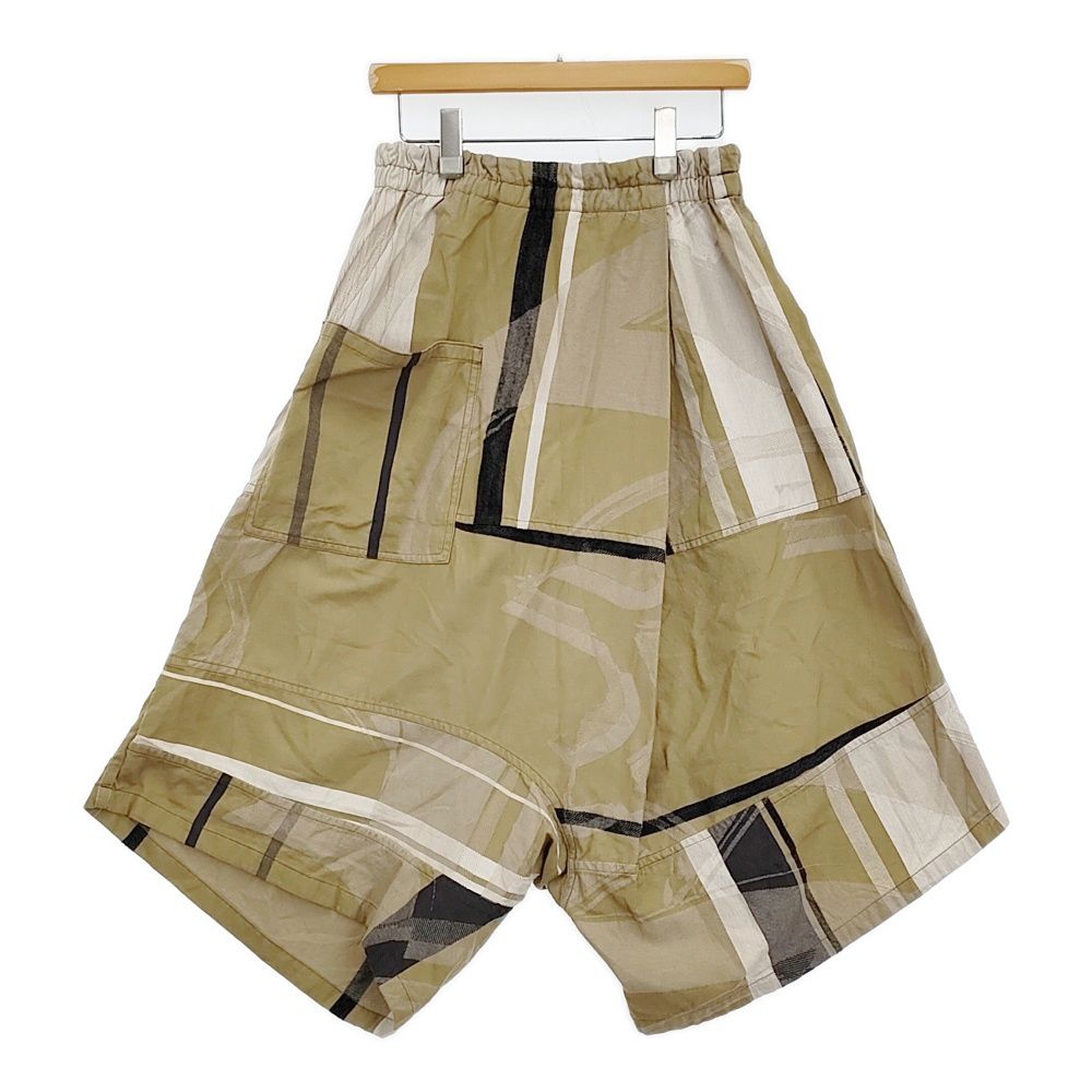 tamaki niime ダックス コットン100％ サルエルパンツ 定価25300円 イージー カーキ ホワイト レディース 玉木新雌 タマキニイメ 5 1018 M