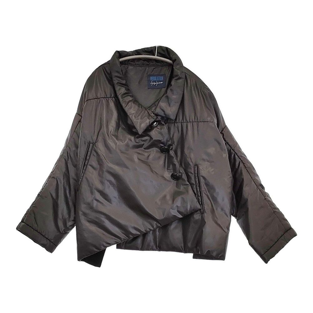 REGULATION Yohji Yamamoto 変形 FI-J54-900 サイズ2 中綿 ジャケット ブラック レディース レギュレーションヨウジヤマモト 5-1018T