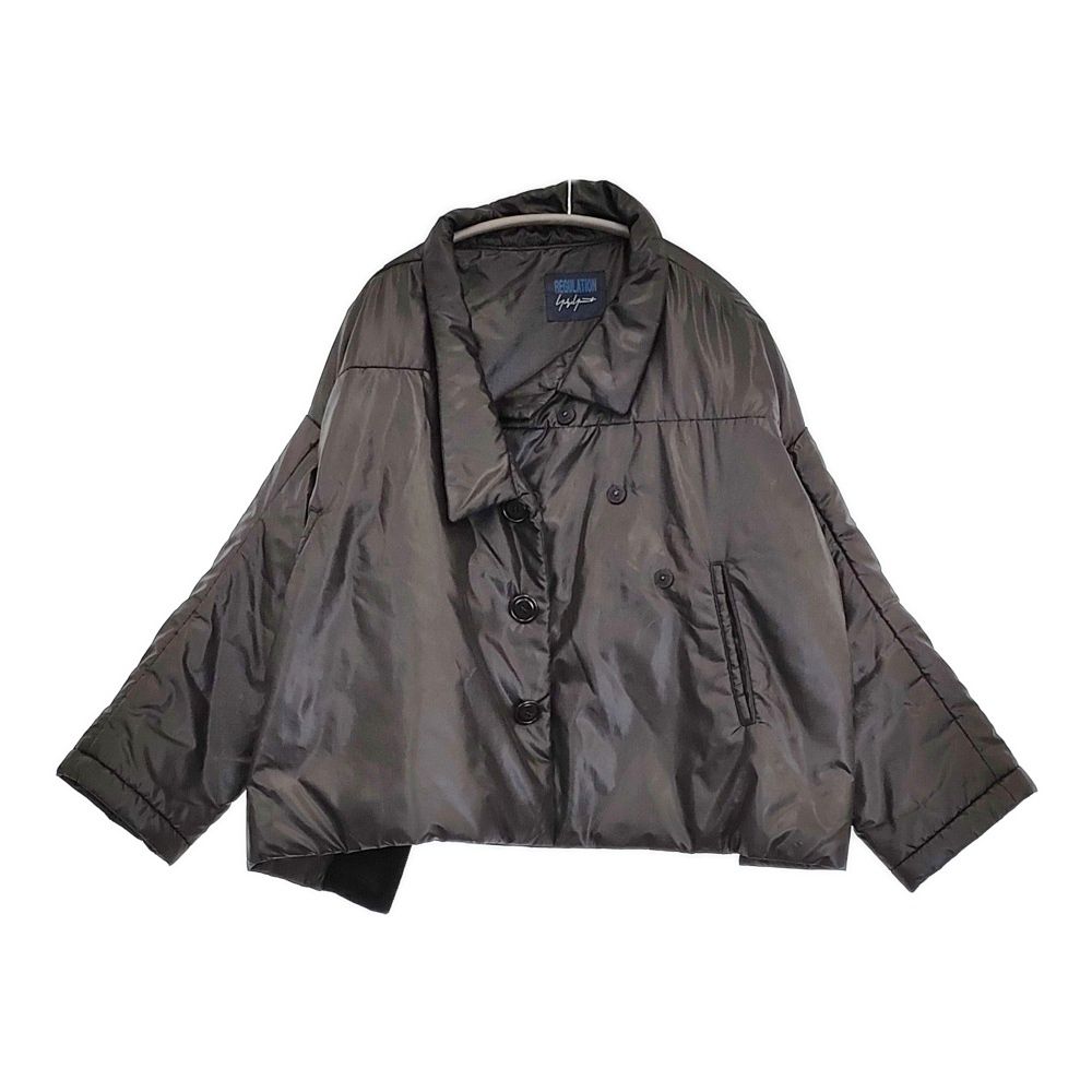 REGULATION Yohji Yamamoto 変形 FI-J54-900 サイズ2 中綿 ジャケット ブラック レディース レギュレーションヨウジヤマモト 5-1018T
