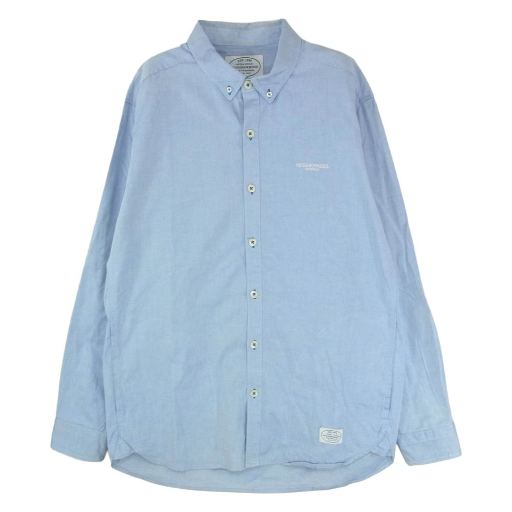 美品/16SS/NEIGHBORHOOD ネイバーフッド CLASSIC WORK STRIPE/C-SHIRT.SS NBHD OGワッペン付き ストライプ ワーク シャツXL/メンズ ネイバーフッド NEIGHBORHOOD 16SS 161FPNH-CSM01S H-S&frasl; 激レア