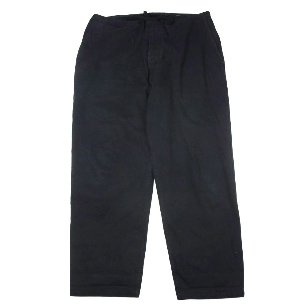COMOLI コモリ 17AW L03-03004 コットンツイル ドローストリング パンツ ブラック系 2【中古】
