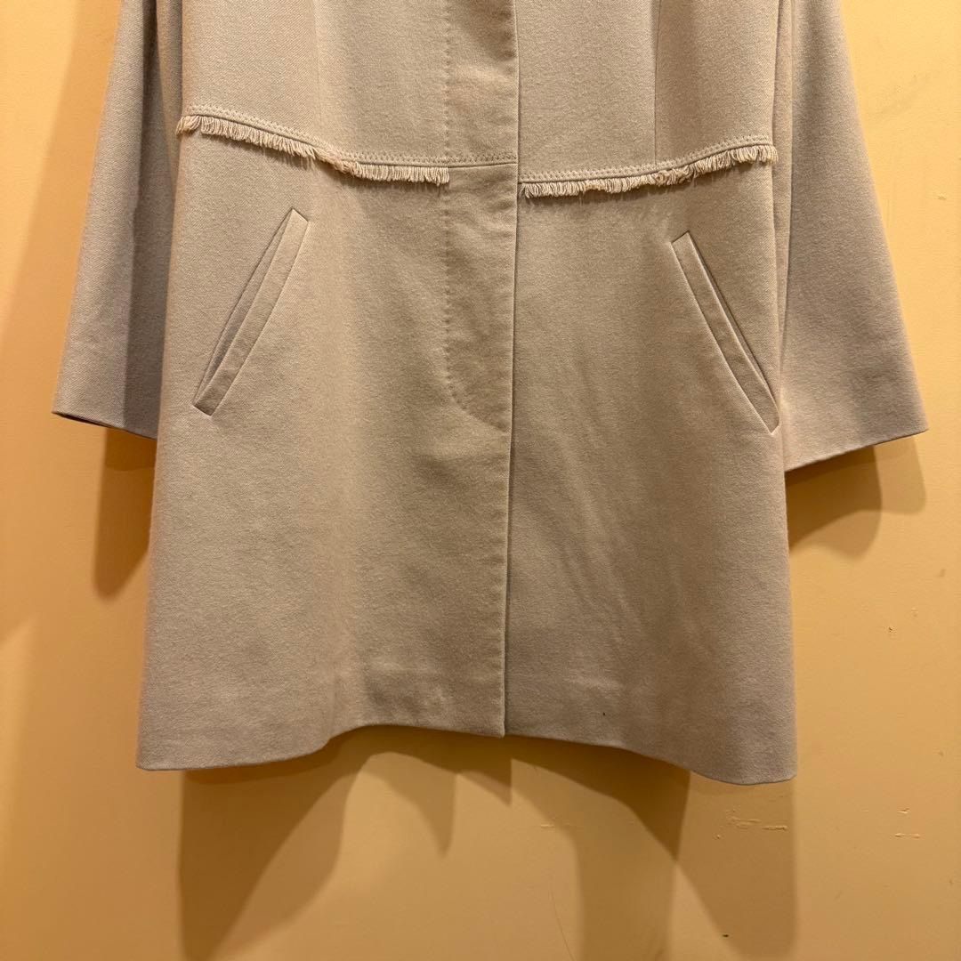 カシミヤ100% TESTA VIERA コート ベージュ 深喜毛織 サイズ11 【送料