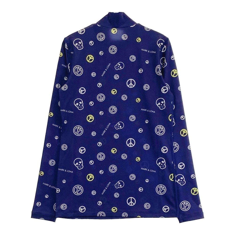 サイズ S MARK-LONA マークアンドロナ MLW-17S-U02 長袖インナーTシャツ ネイビー系 240001198110 ゴルフウェア レディース ストスト