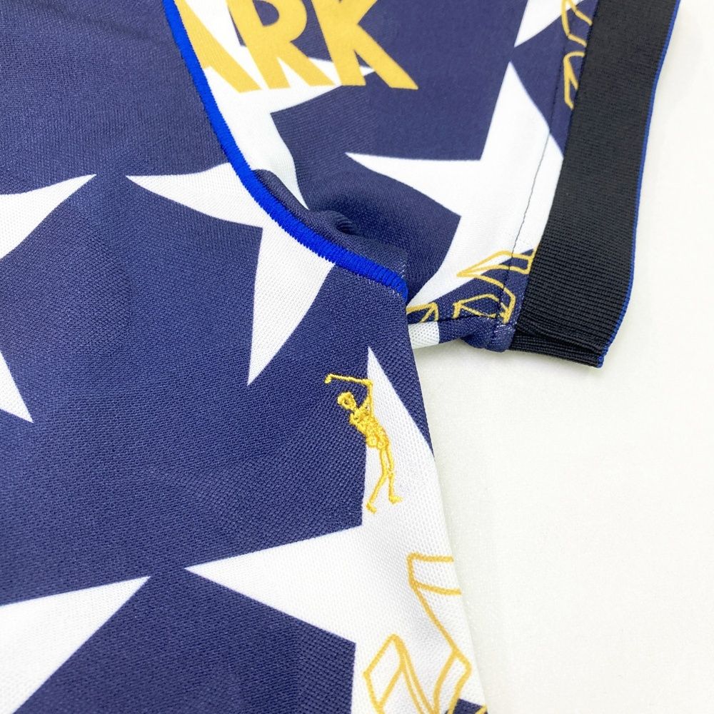 サイズ：46 MARK&LONA マークアンドロナ 半袖ポロシャツ プリント 星