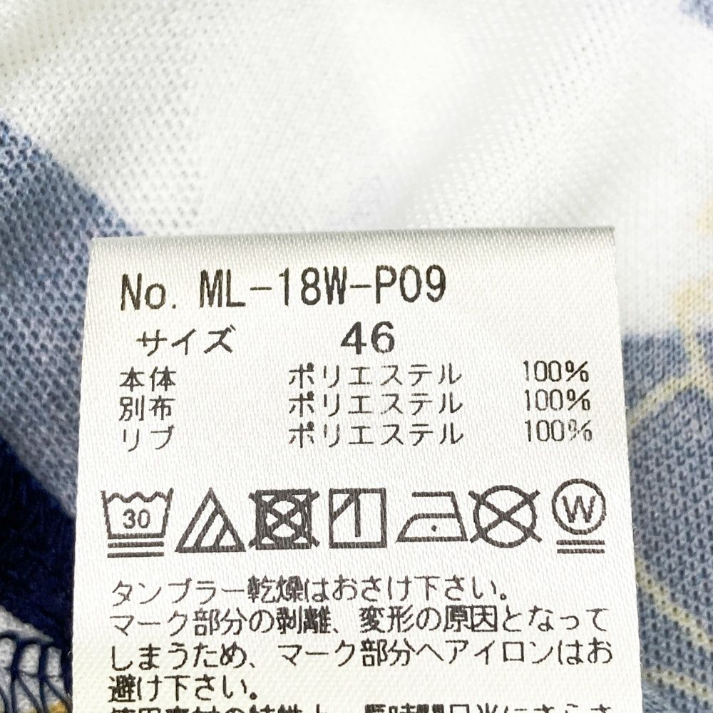 サイズ：46 MARK&LONA マークアンドロナ 半袖ポロシャツ プリント 星