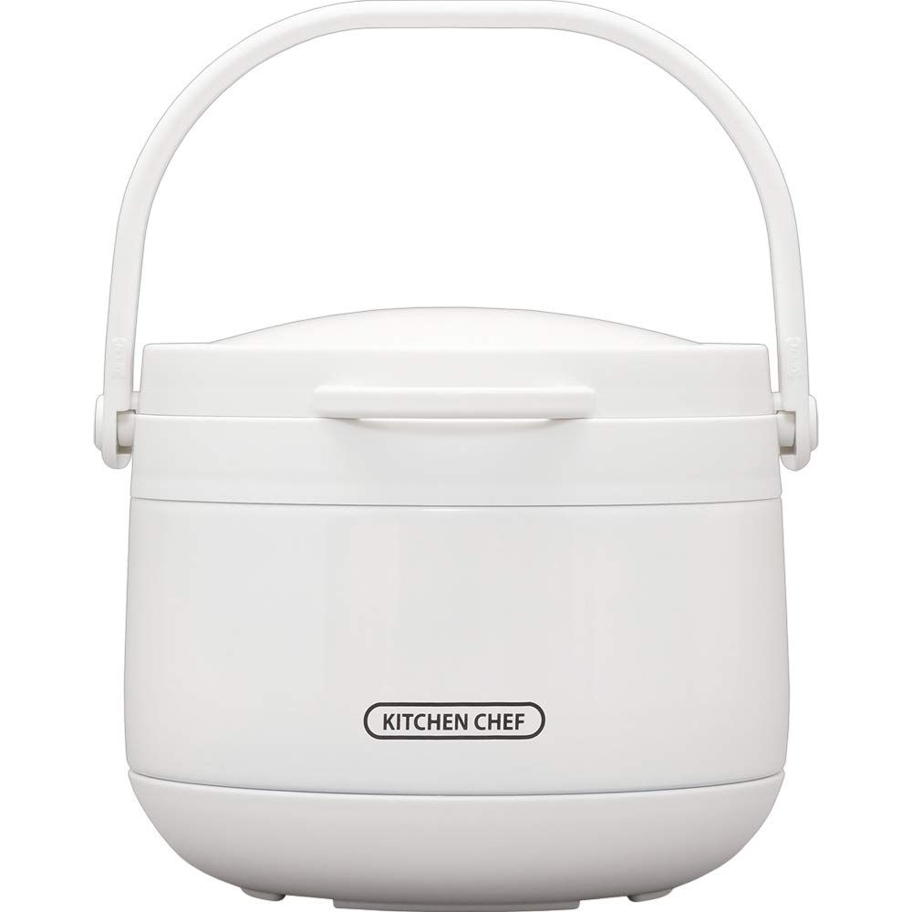 アイリスオーヤマ 保温調理鍋 2.7L ガス火 IH対応 時短 節約 ダブル真空 おまかせさん レシピブック付き ホワイト RWP-N27