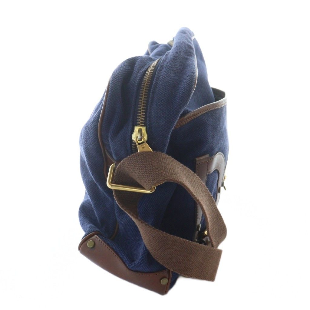 Dolce & Gabbana ショルダーバッグ ブラウンキャンバス/ネイビー Dolce & Gabbana ショルダーバッグ ブラウンキャンバス/ネイビー