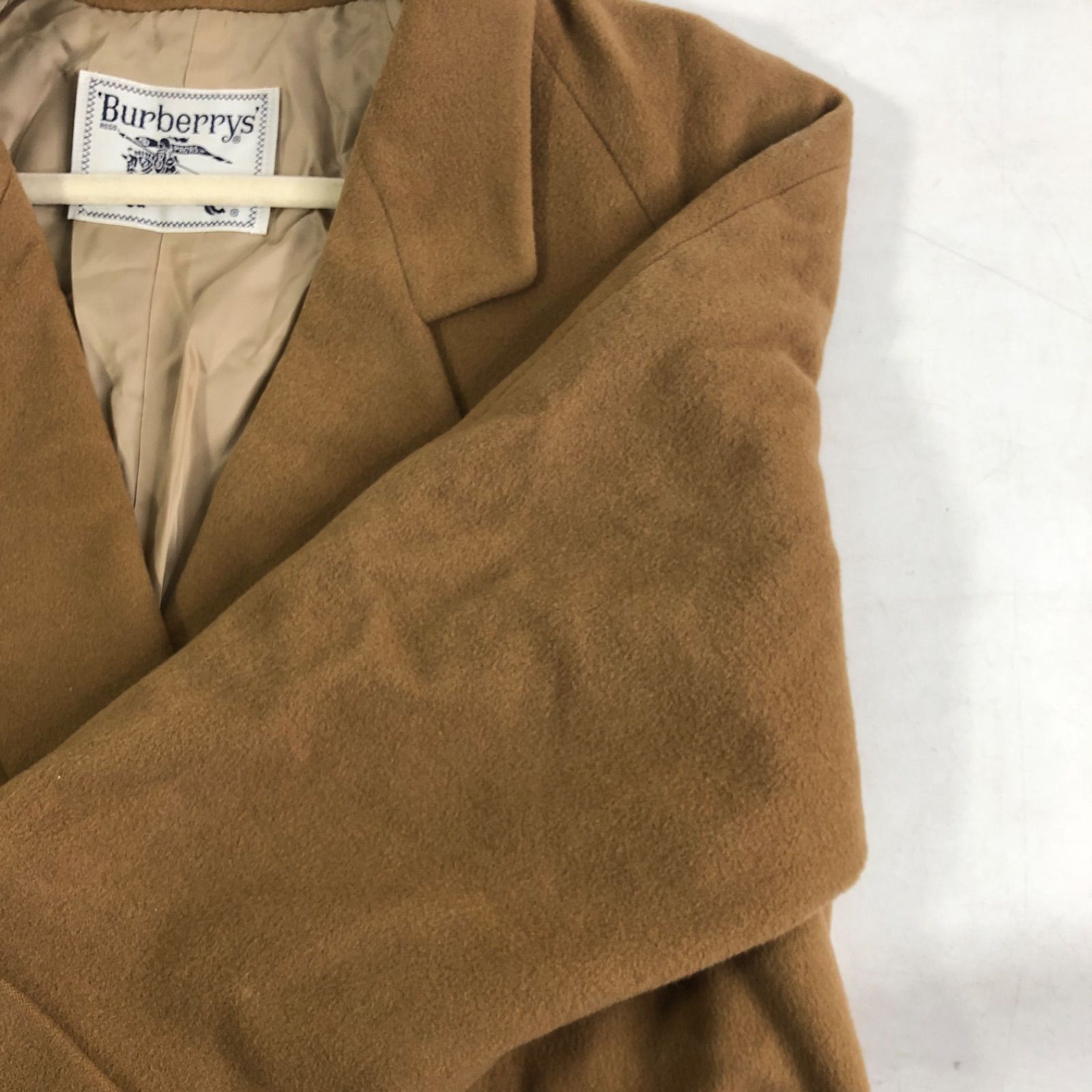 A1101-2-8 BURBERRY バーバリー メンズロングコート カシミア混 ウール