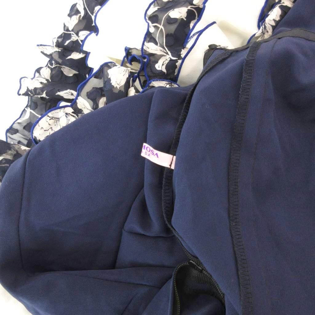 HERMOSA IBERIA フラメンコ衣装 フリルスカート ロング ネイビー