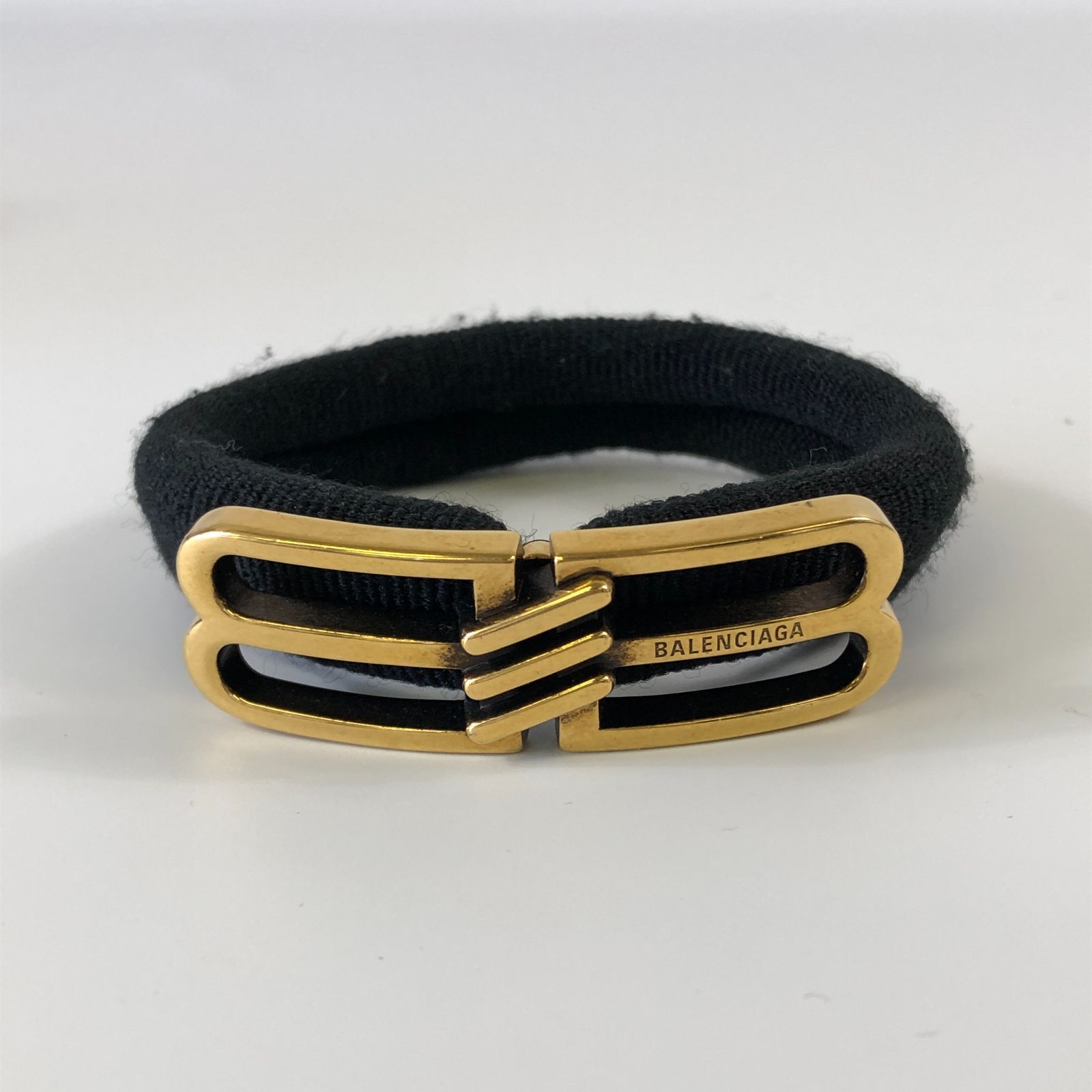 美品・箱付き バレンシアガ BBアイコン ヘアゴム ブラック - メルカリ