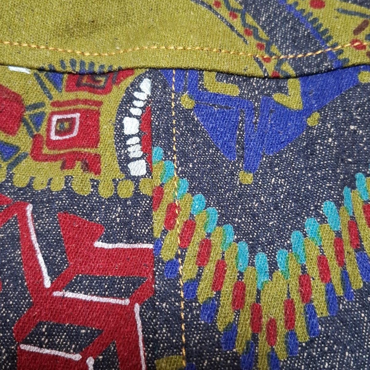 LEONARD レオナール ロングスカート サイズ73-97 レディース - ダークネイビー×レッド×マルチ シルク GULLKHAN_COM