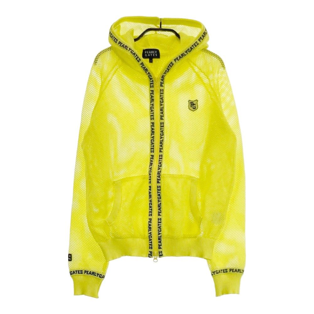 サイズ 1 PEARLY GATES パーリーゲイツ ジップ メッシュジャケット イエロー系 240101468464 ゴルフウェア レディース ストスト