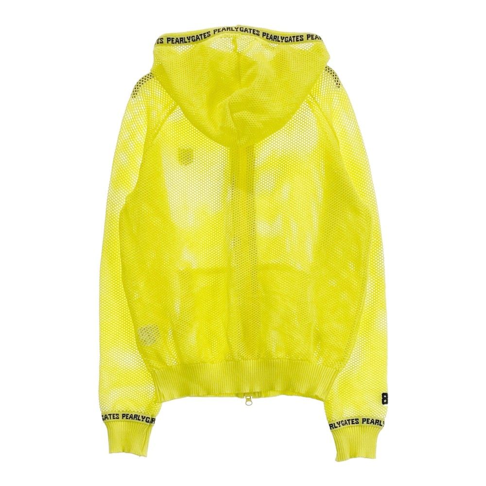 サイズ 1 PEARLY GATES パーリーゲイツ ジップ メッシュジャケット イエロー系 240101468464 ゴルフウェア レディース ストスト
