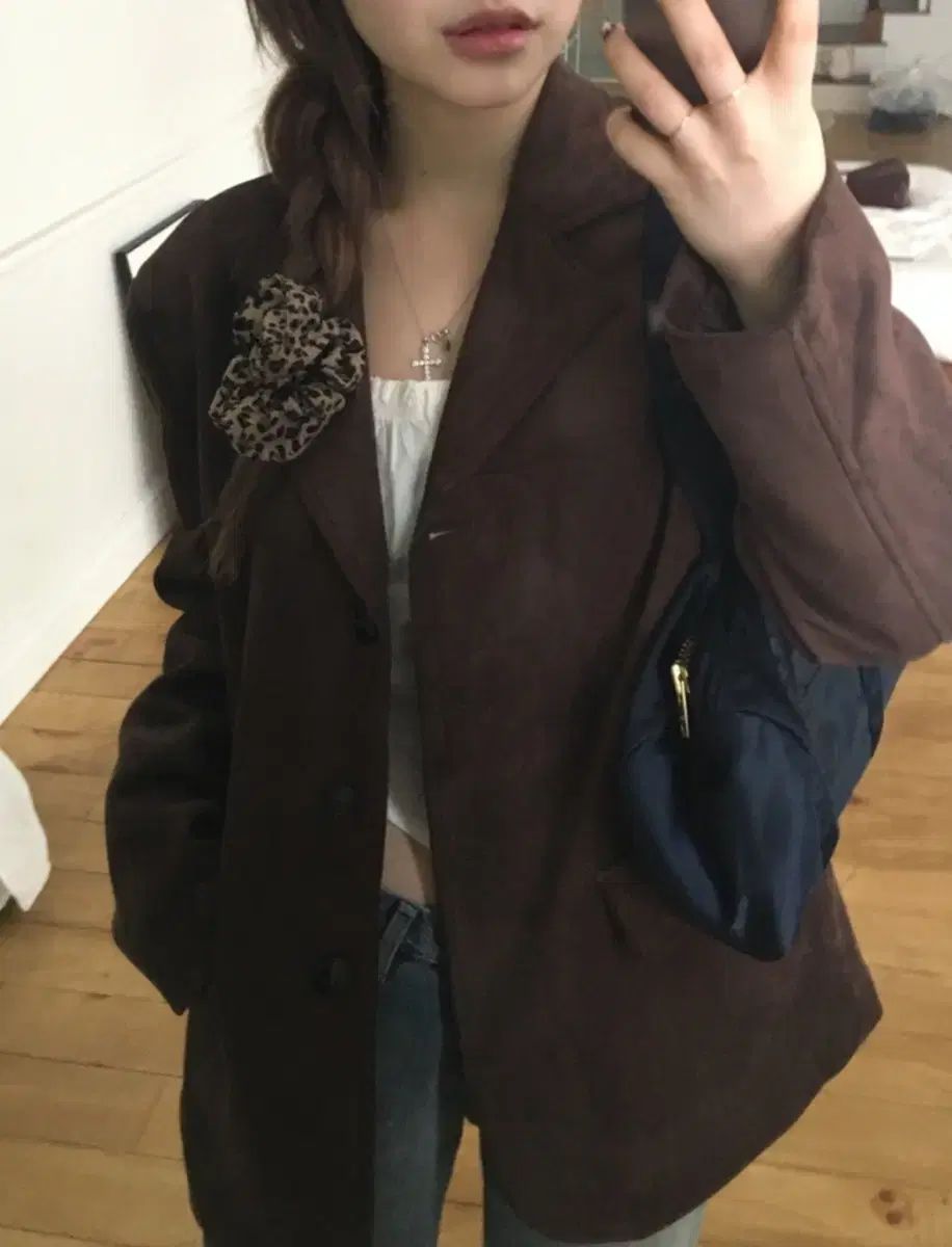 ourcabinat sofie ファー スエード ジャケット