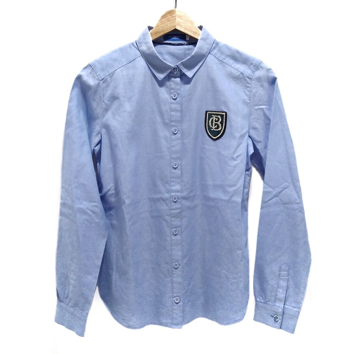 BLUE LABEL CRESTBRIDGE ブルーレーベルクレストブリッジ 長袖シャツブラウス サイズ38 M レディース - ブルー