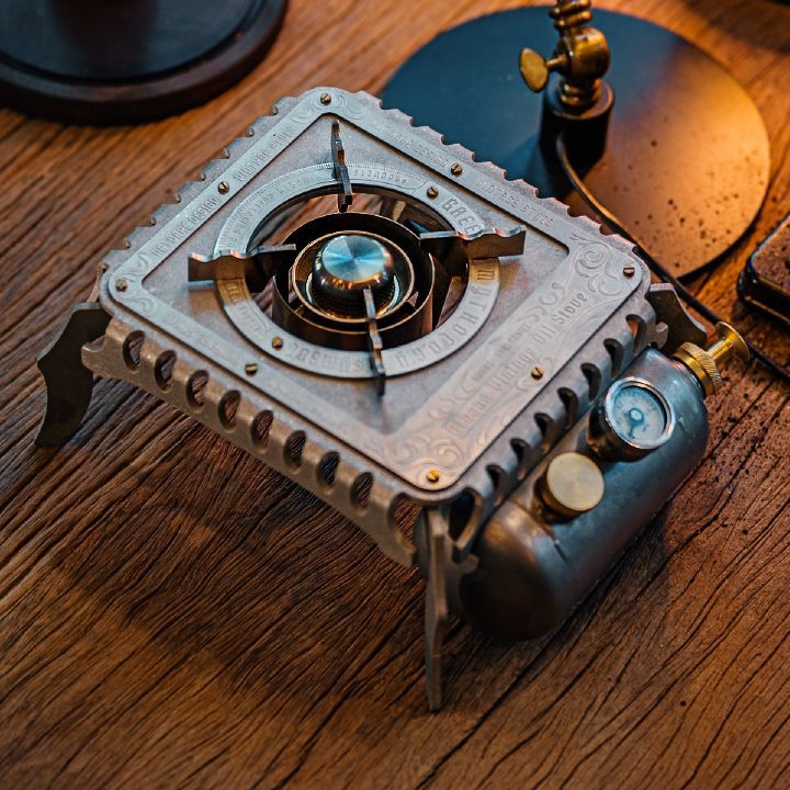 玄人向け Springhill アテナオイルストーブ 100～4000 W 高火力 灯油コンロ 灯油バーナー レトロ シングルバーナー 灯油ストーブ ケロシンバーナー コンパクト 調理 コンロ キャンプ用品