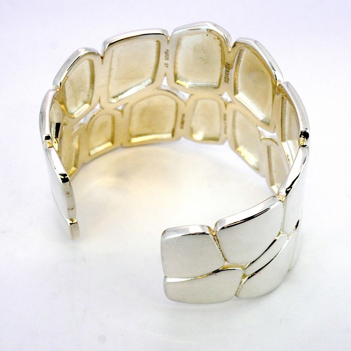 5jmb0542 エルメス バングル 二ロティカスエクラ ST シルバー925 メンズ レディース ユニセックス