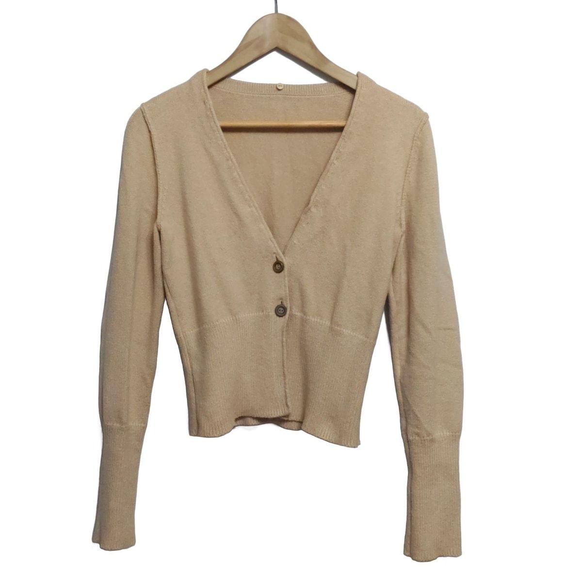 FOXEY フォクシー するするパーカ ベージュ 40 フォクシーニューヨーク カーディガン サイズ40 ピンクベージュ