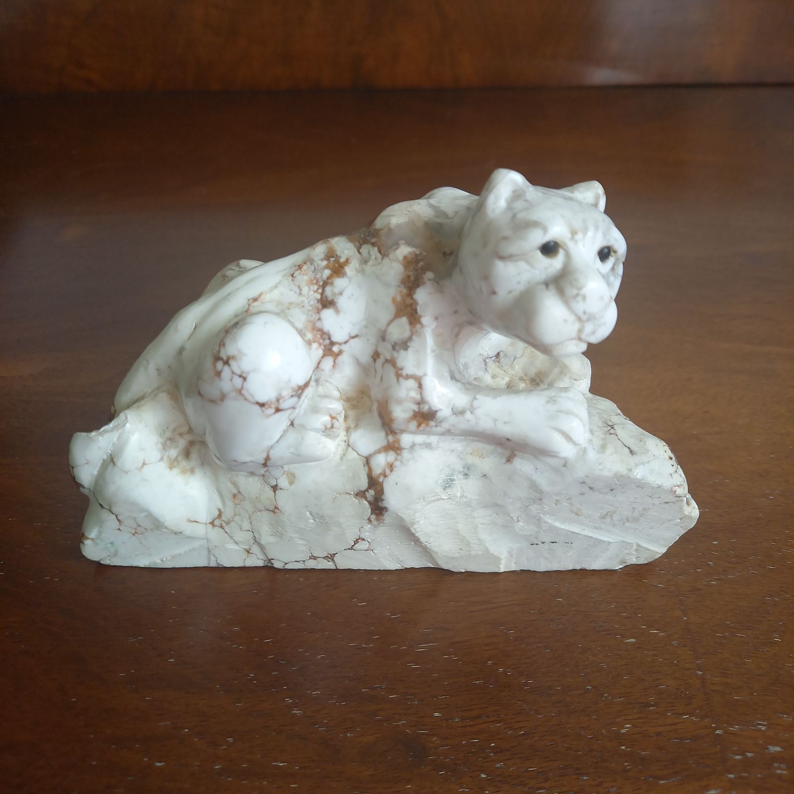 アンティーク 猫 天然石 置物 オブジェ