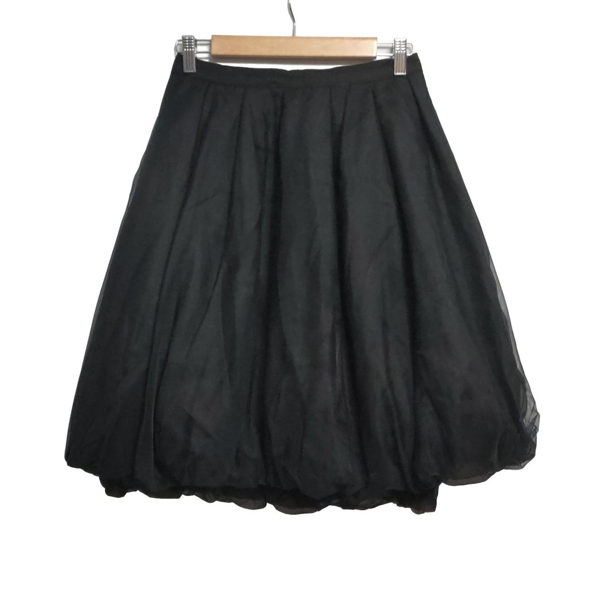 FOXEY フォクシー バルーンスカート サイズ40 M レディース - 40328 黒 ひざ丈