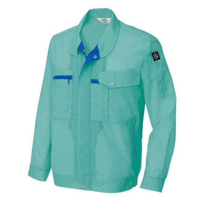 種類21：005アースグリーン/6L(+2200円） AZ-5360 アイトス 長袖サマー