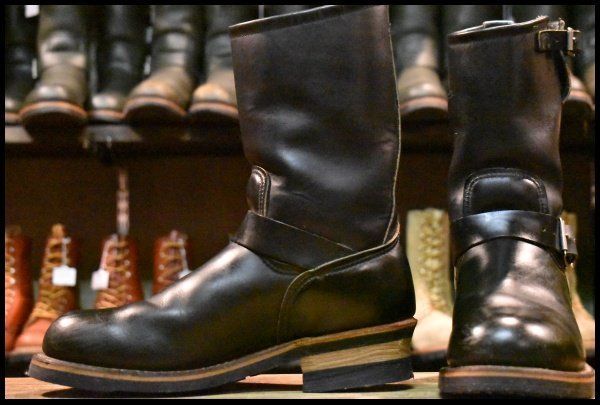 8D PT91刺繍 レッドウィング 8270 ナイフポケット エンジニア ブラック 黒 スチールトゥ ブーツ redwing HOPESMORE GP153