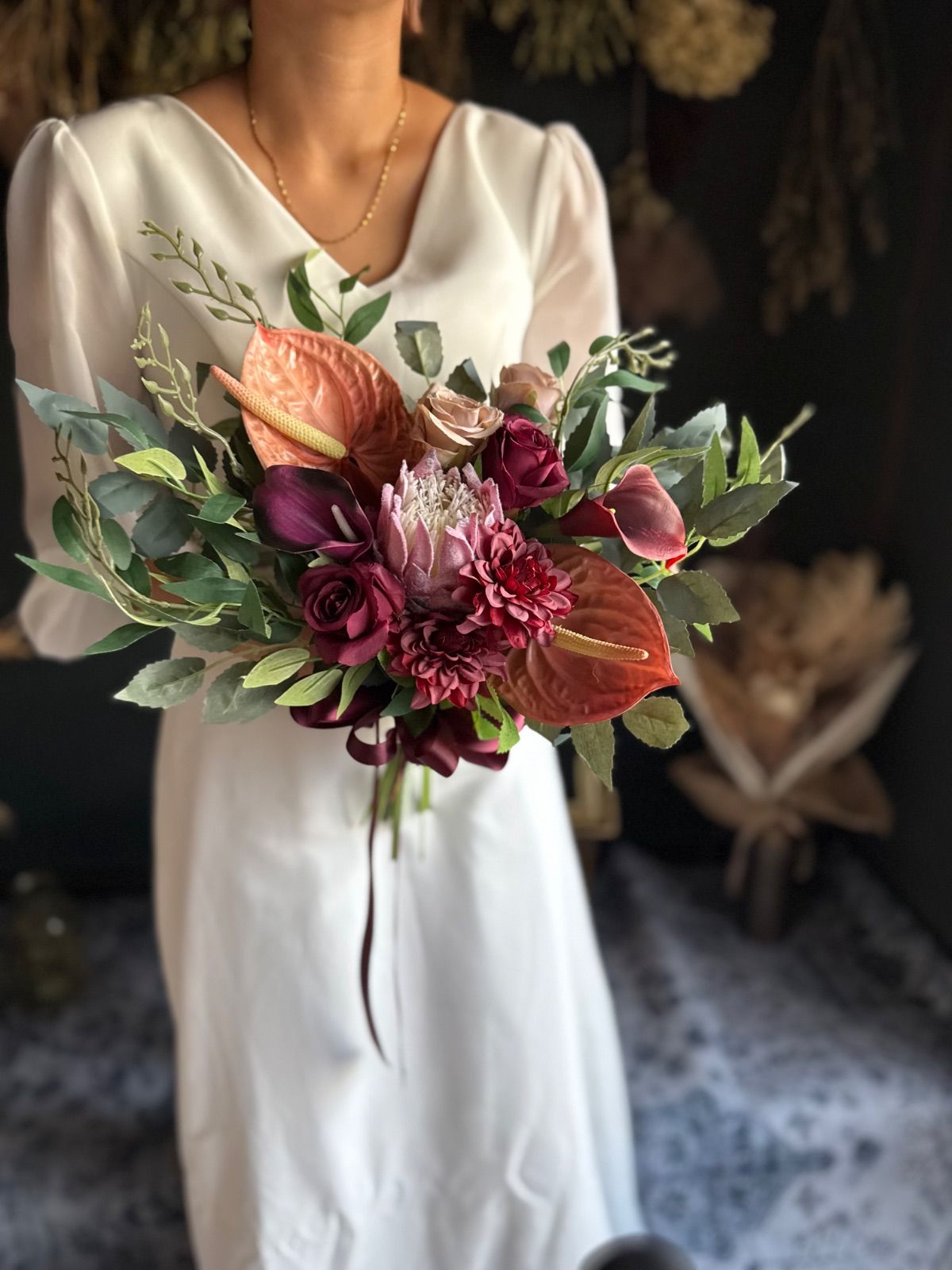 ワイルドクラッチブーケ ブートニア