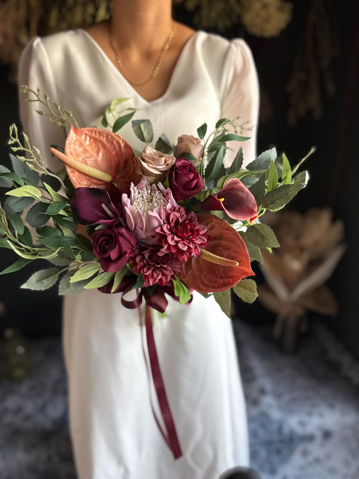 ワイルドクラッチブーケ ブートニア