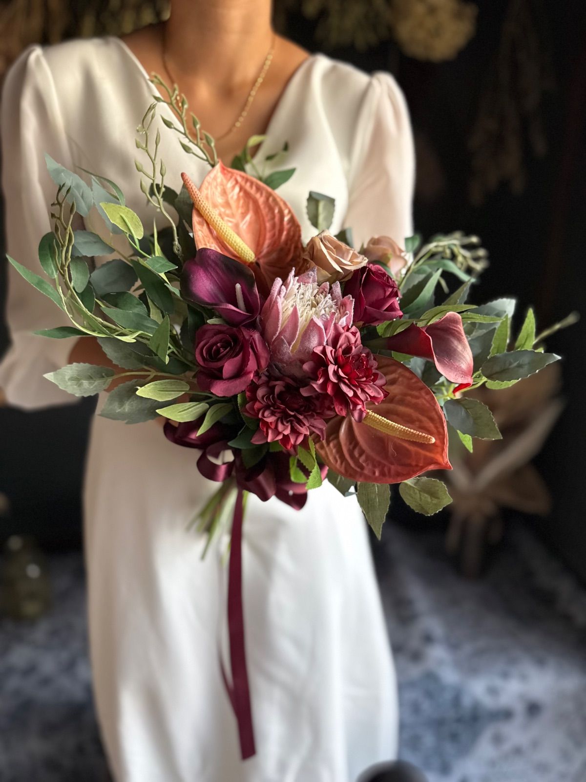 ワイルドクラッチブーケ ブートニア