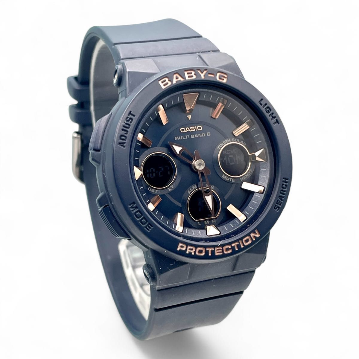 稼働 CASIO カシオ BABY G BGA 2510 レディース腕時計 ソーラー アナデジ タフ 防水 スポーツ カジュアル トラベル 5406 46 32