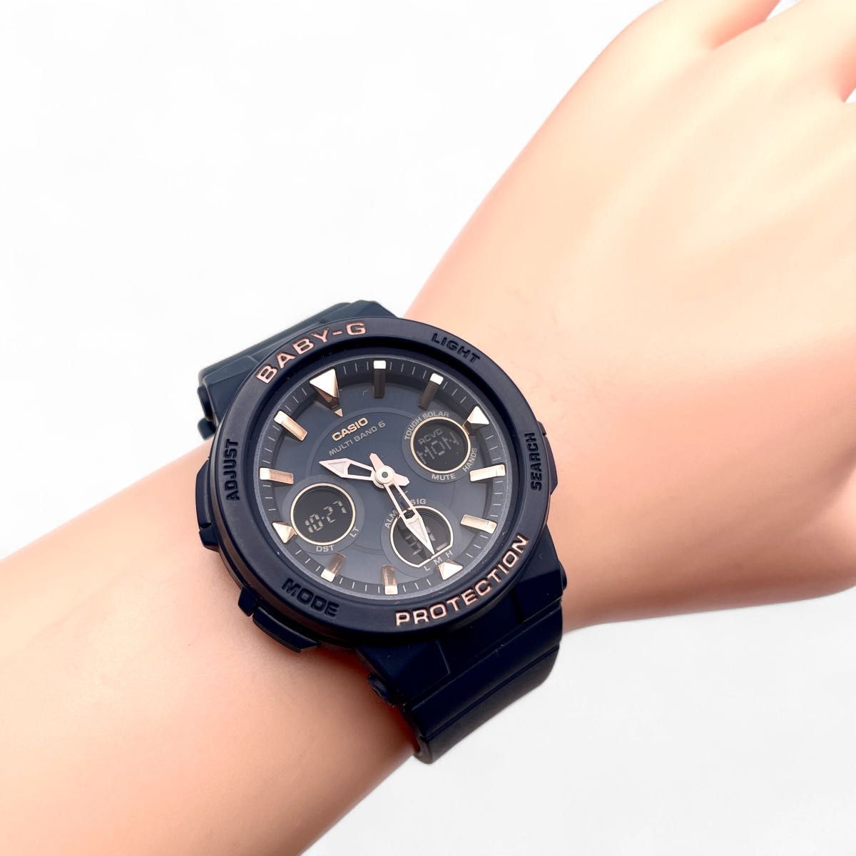 稼働 CASIO カシオ BABY-G BGA-2510 レディース腕時計 ソーラー アナデジ タフ 防水 スポーツ カジュアル トラベル 人気 5406-46-32