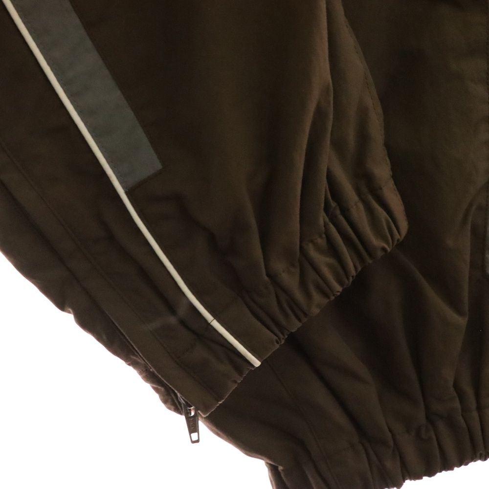 WACKO MARIA ワコマリア フロントロゴ刺繍 ナイロンパンツ ブラウン テーパードデニム カジュアルシャツ