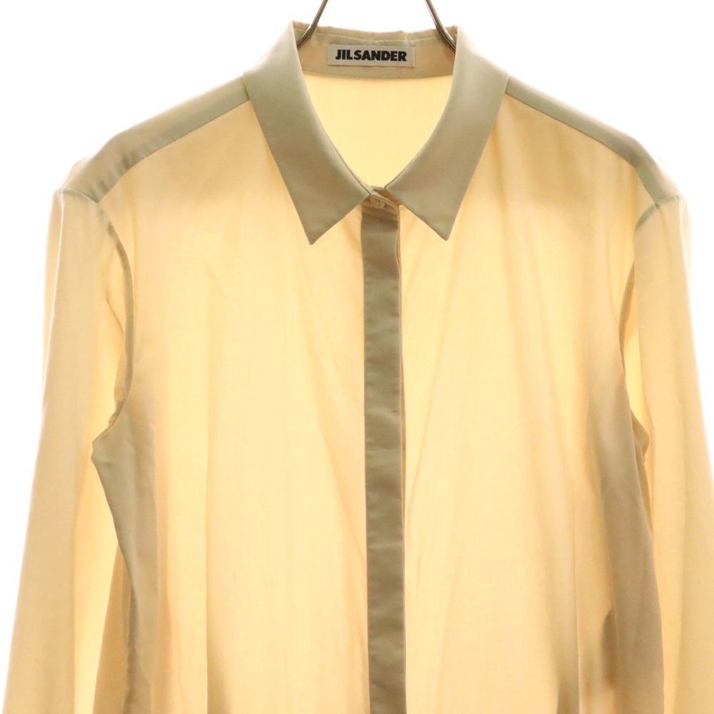 ジルサンダー ヴィンテージ 長袖シャツワンピース ベージュ 36 イタリア製 ジルサンダー ヴィンテージ 長袖シャツワンピース ベージュ 36