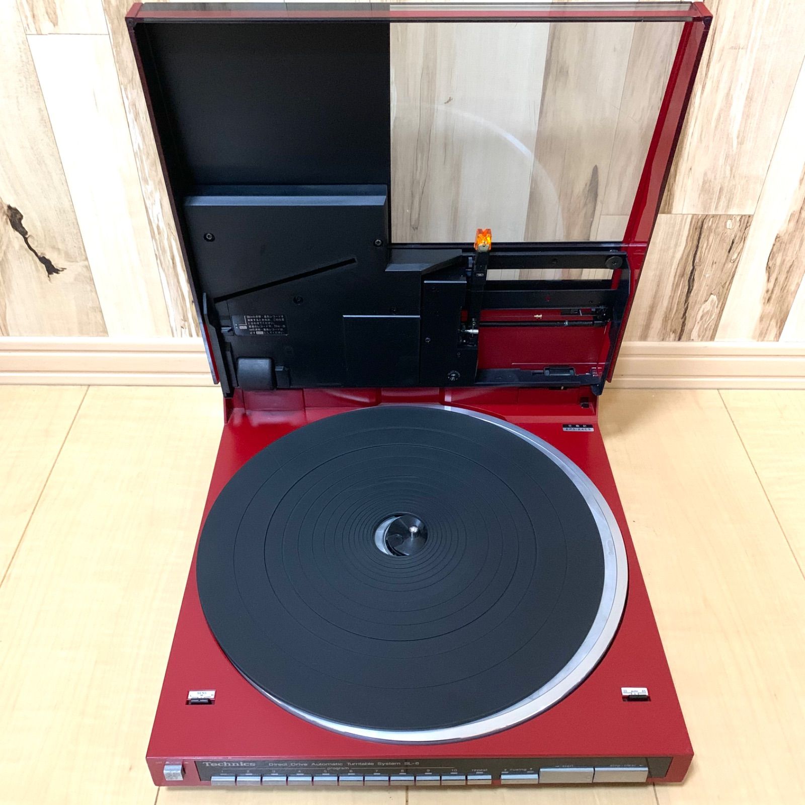 Technics SA-K6 / SL-6 / SB-F6 中古現状品 Technics システムコンポ コンサイス6 SB-F6/SL-6/SA-K6レッド 赤