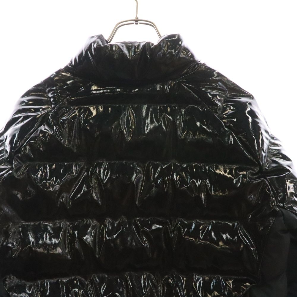 NIKE (ナイキ) ロゴプリント エナメルダウンジャケット ブラック