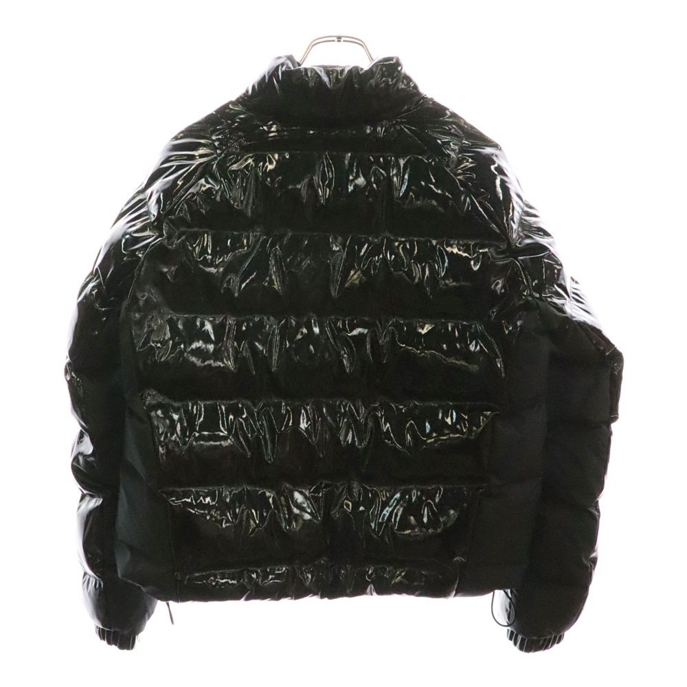 NIKE (ナイキ) ロゴプリント エナメルダウンジャケット ブラック