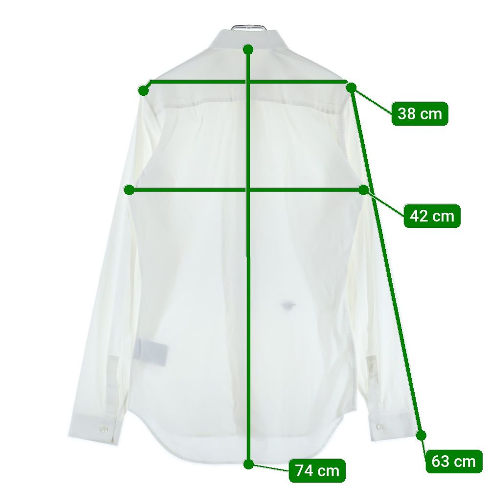 Dior HOMME ディオールオム 18 AW BEE刺繍 レギュラー ロングスリーブ 長袖シャツ ホワイト