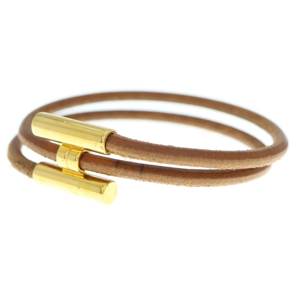HERMES レザー バングル ゴールド ブレスレット 楽天市場】HERMES エルメス ジャンボ レザー ブレスレット バングル 2