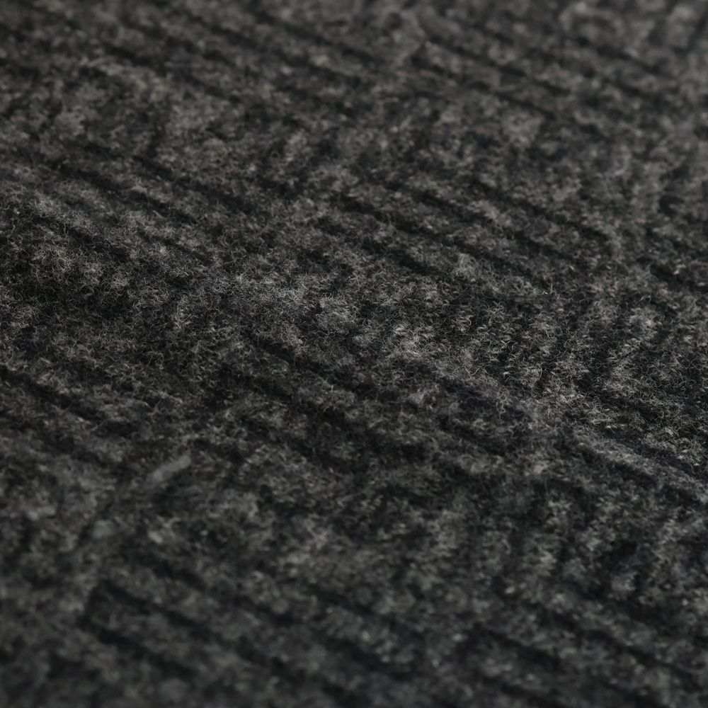 FENDI (フェンディ) FFロゴ総柄 ズッカ柄 ウールマフラー グレー