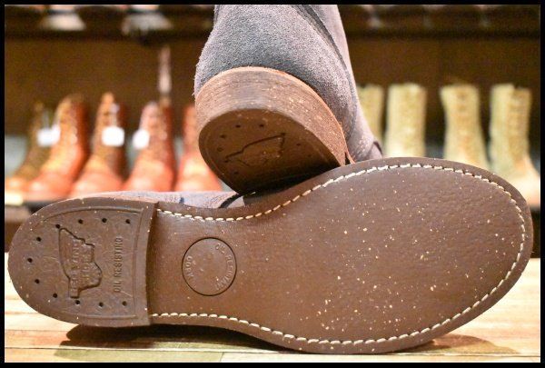  9.5 D 18年 レッドウィング 8117 アイアンレンジ ネイビーアビレーンラフアウト キャップトゥ 紺色 ブーツ redwing GP 159 ワークブーツ ブーツ 革靴